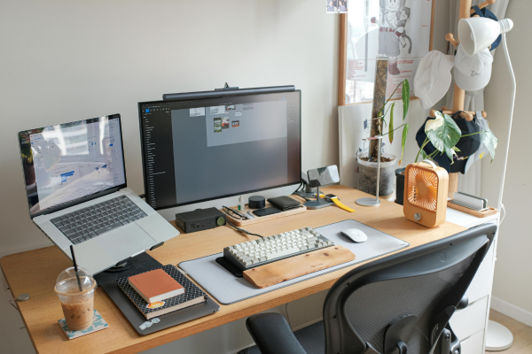 Working from home set up.
